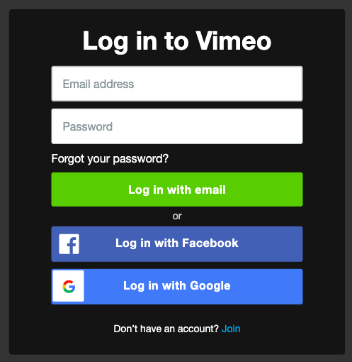 add your vimeo account to brave