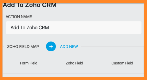 Zoho CRM for WordPress