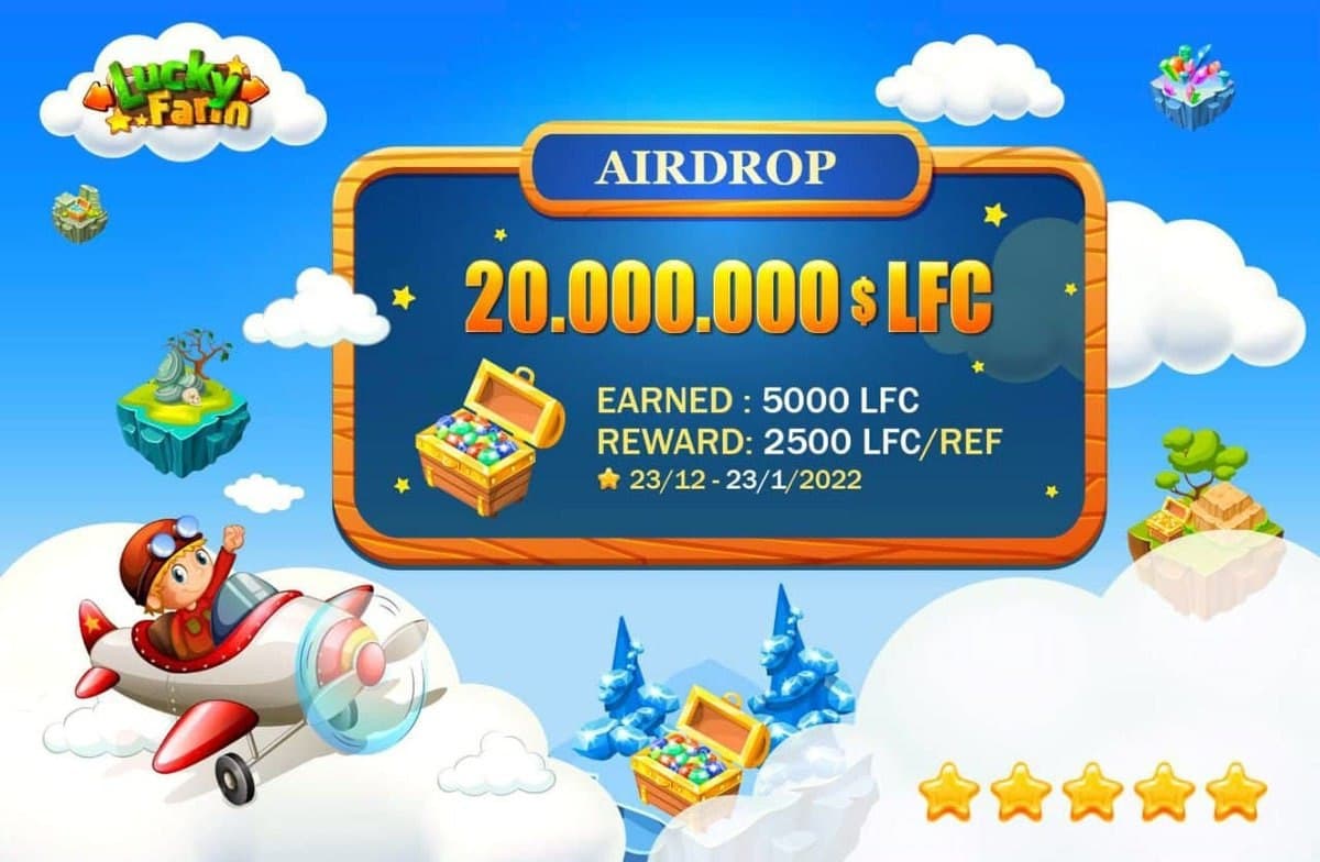 Airdrop: Lucky Farm | Value: 2500 $LFC Binance Smart Chain